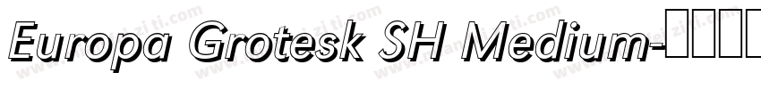 Europa Grotesk SH Medium字体转换